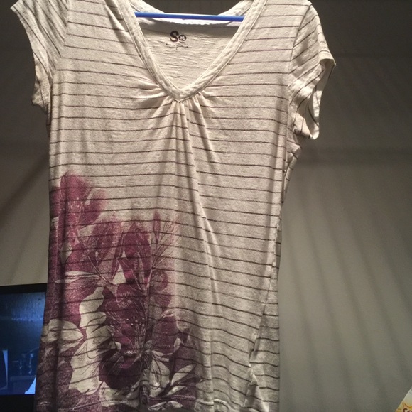 White striped shirt