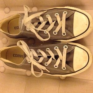 Grey Converse Chuck Taylors (36.5, fits women's 7)