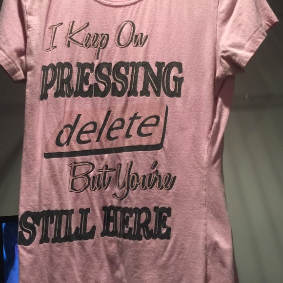 Pink graphic tee