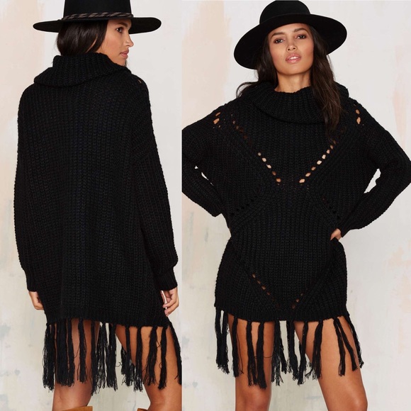 Glamorous Knit and Bliss Turtleneck Sweater Black - Picture 2 of 4