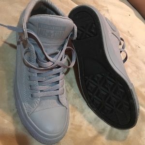Gray hightop converse