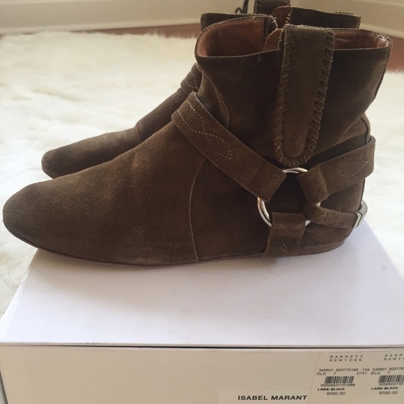 Brown Isabel Marant Booties.