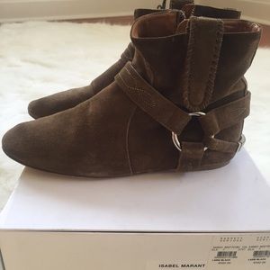 Brown Isabel Marant Booties.