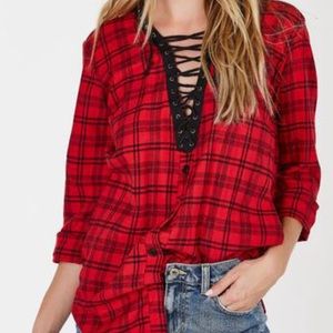 NEVER WORN LACE UP TUNIC❤️❤️