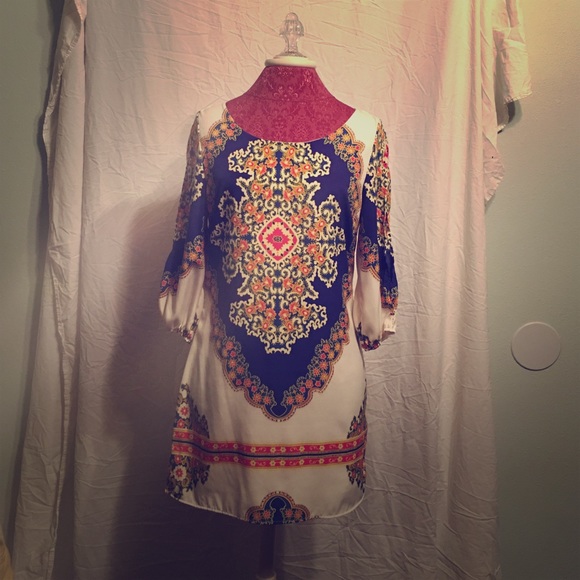 Indian print dress