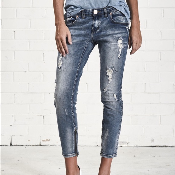 One Teaspoon Denim - One Teaspoon Freebird II in Blue Blonde