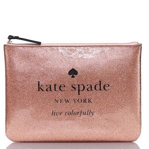 Kate Spade "Gia" glitter clutch/pouch