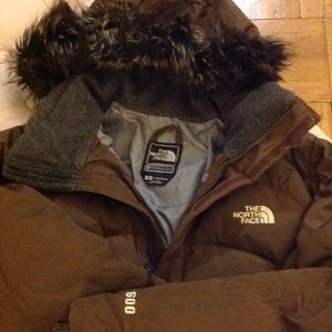 TNF North Face 600 fill down waterproof ski jacket