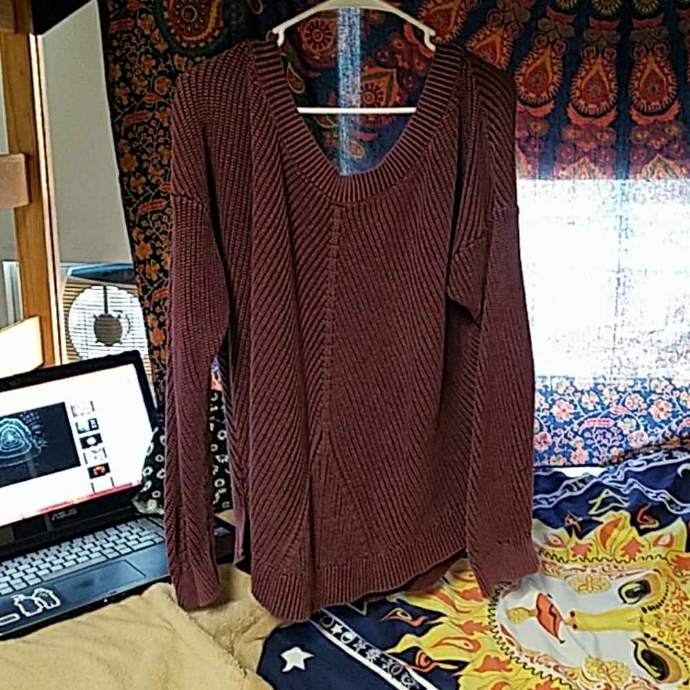 Maroon Aerie Sweater