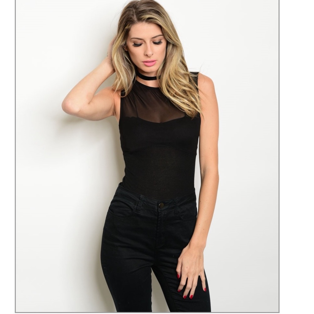 Mesh Top Bodysuit