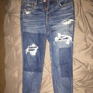BRAND NEW WOMEN 00 TOMGIRL DISTRESSED JEANS