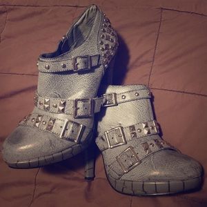 SOLD Not Rated Grey Heeled Booties
