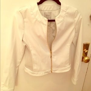Stunning White Leather Jacket