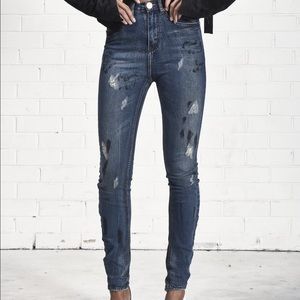 One Teaspoon Scallywags in Bleu Marine