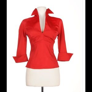 Pinup top red