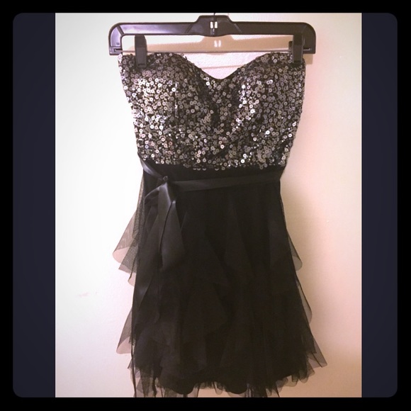 David's Bridal sequin dress