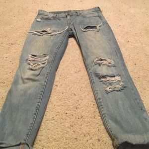Gap Sexy boyfriend fit distressed jeans