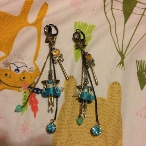 Fairy dancer Betsey Johnson earrings