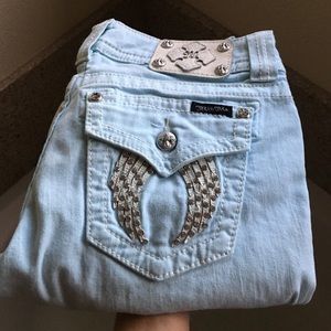 Baby Blue Miss Me Skinny Jeans