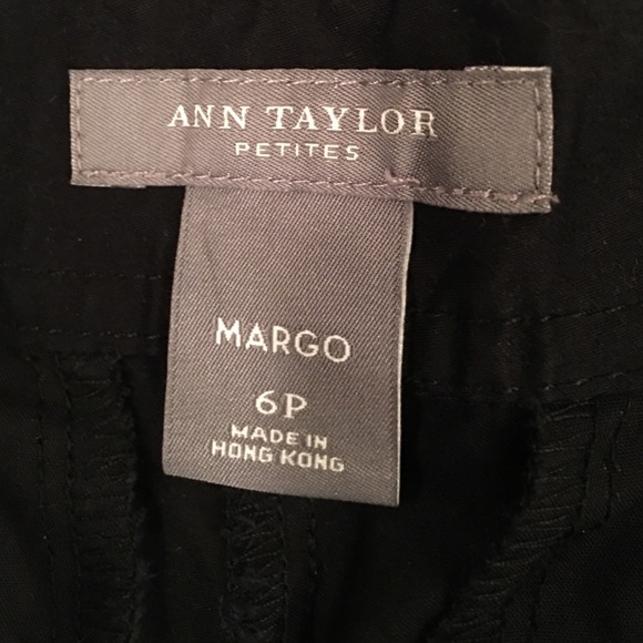 Ann Taylor Black Crop Pants w/ Front Buttons - Picture 3 of 3