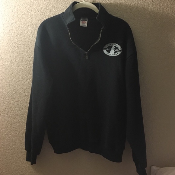 Black Collared Sweatshirt