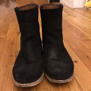 Rag&Bone black suede Moto boots
