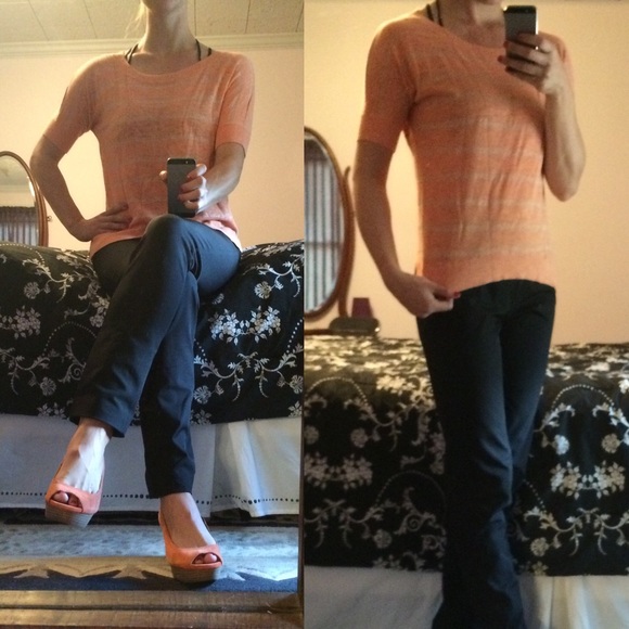 Banana Republic Short Sleeve Striped Sweater Sz S