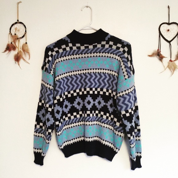 80s Southwestern Vintage Sweater