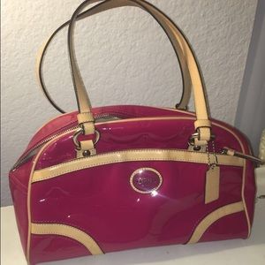 Hot pink Coach purse