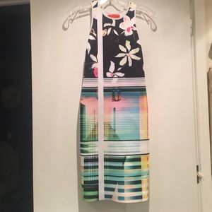 Clover Canyon Garden Plaid Racerback dress