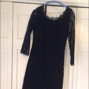 Beautiful Joseph Ribkoff navy lace dress