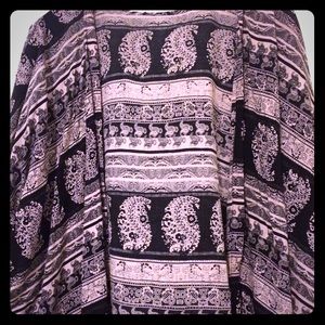 A cute multi colored shaw