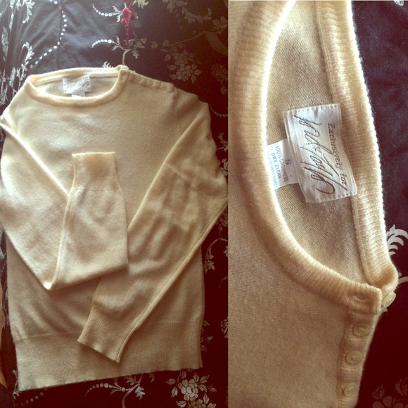 Lord & Taylor 100% Cashmere Sweater Sz S in Ivory