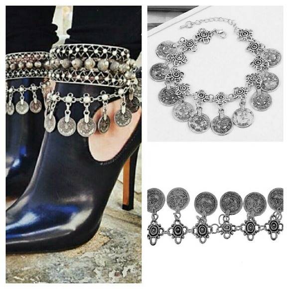 NWT BOHEMIAN GYPSY COIN BRACELET - Picture 3 of 4