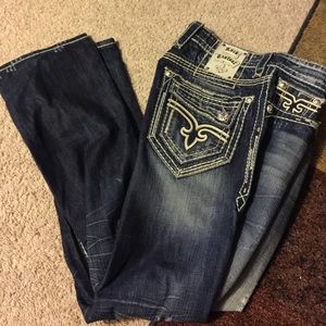 Men's rock revival jeans size 31 straight leg