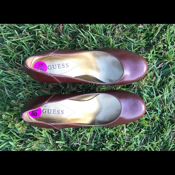 Brown high heel  guess shoes