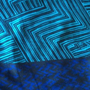 Abstract Print Blue Calvin Klein Scarf