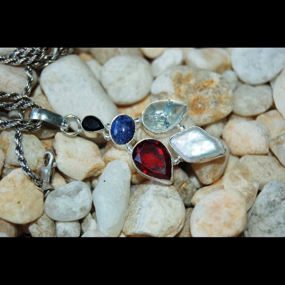 handmade & handcrafted gemstone jewelry Jewelry - Lapis Lazuli Statement Pendant 2" handmade & handcrafted gemstone jewelry Jewelry - Lapis Lazuli Statement Pendant 2"