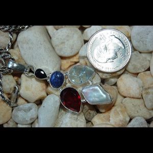 handmade & handcrafted gemstone jewelry Jewelry - Lapis Lazuli Statement Pendant 2" handmade & handcrafted gemstone jewelry Jewelry - Lapis Lazuli Statement Pendant 2"