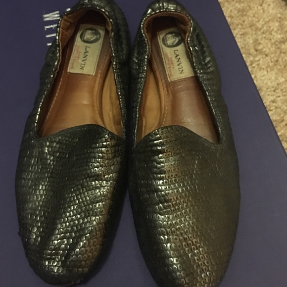 Lanvin Leather Smokers Shoes
