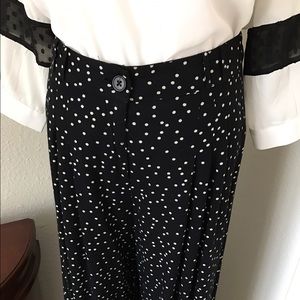 Wide Leg Polka Dot Pants