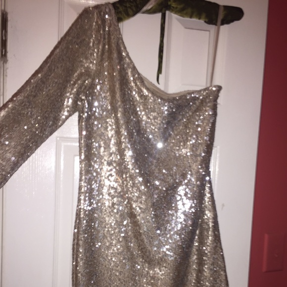 Gold dress