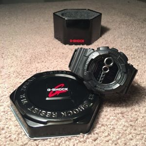 Authentic black G-Shock watch.