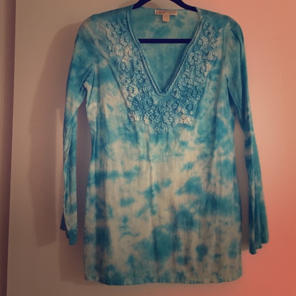 100% cotton Michael Kors tie-dye top