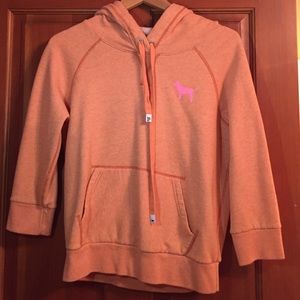 PINK 3/4 sleeve hoodie