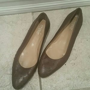 Franco Sarto brown leather flats