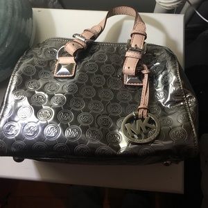 Metallic Michael Kors small speedy--ON HOLD
