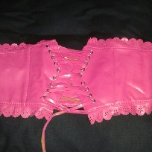 Pink lolita stretch belt pastel goth punk