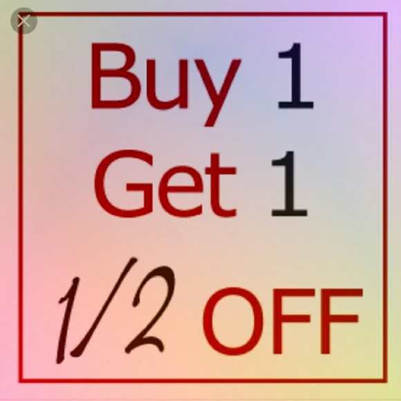 All items buy one get one half off price!