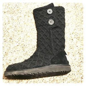 Authentic cardigan knit ugg boots